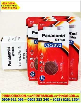 COMBO 1HỘP=5vỉ Pin Panasonic CR2032 (CR-2032CW/1B) lithium 3v _Giá chỉ 165.000đ/ HỘP